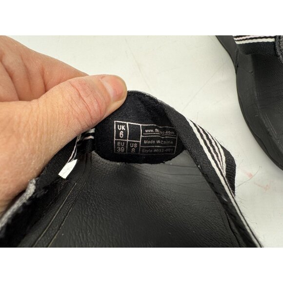 Fitflop Womens Walkstar All Thong Sandals Size 8 Striped Casual Summer Wedge - Picture 5 of 15